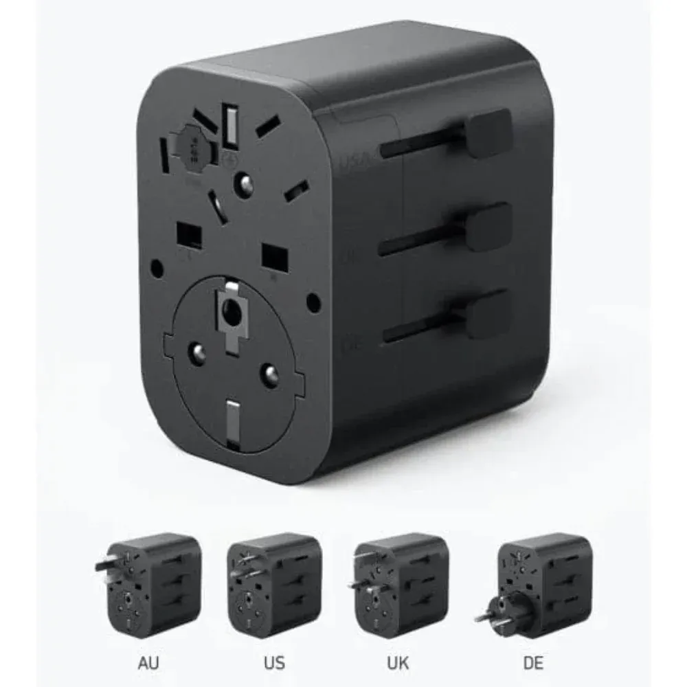 Anker 312 30W Travel Adapter with USB-C and Dual USB-A Ports A9212K11