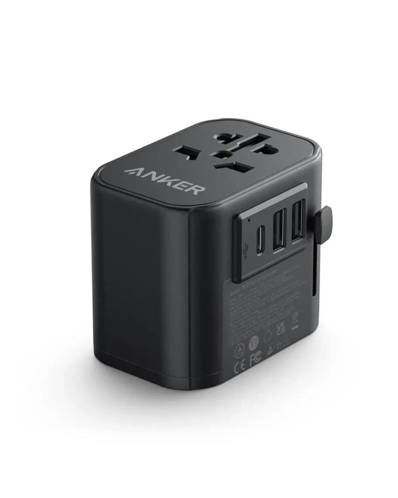 Anker 312 30W Travel Adapter with USB-C and Dual USB-A Ports A9212K11