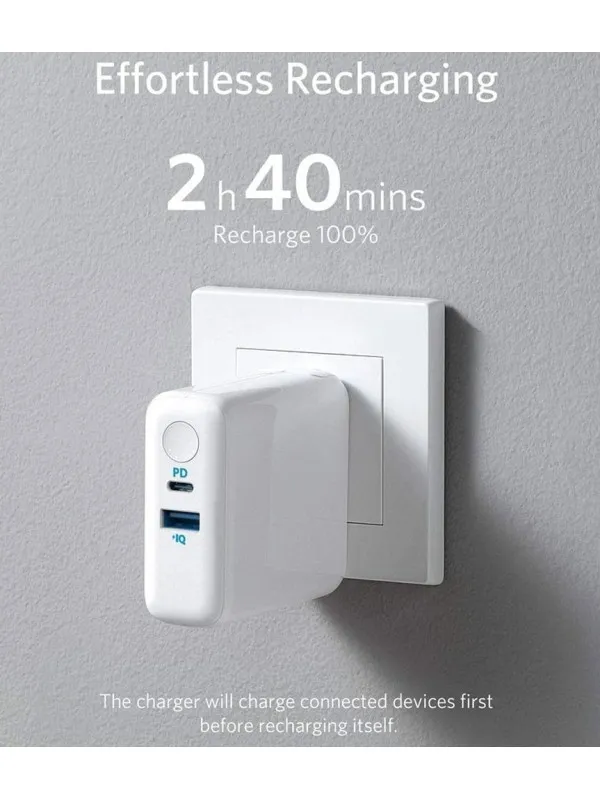 Anker PowerCore III Fusion 5K Power Bank and Wall Charger A1624H22