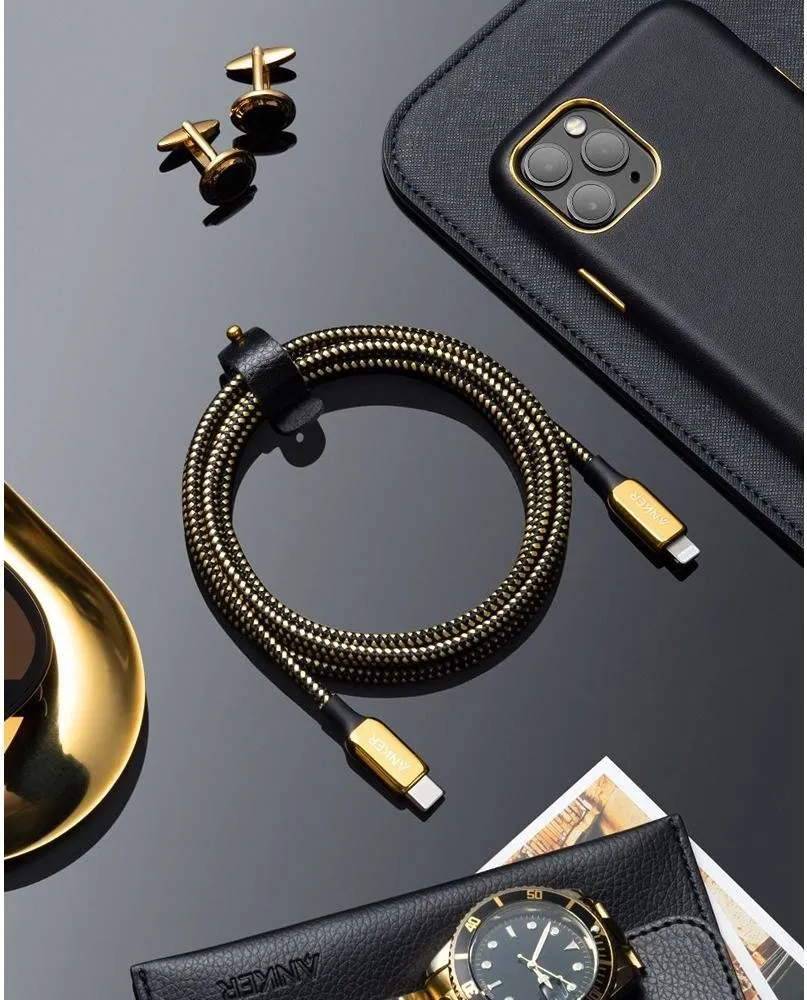 Anker PowerLine+ III 24K Gold USB-C to Lightning Cable A8843HB1