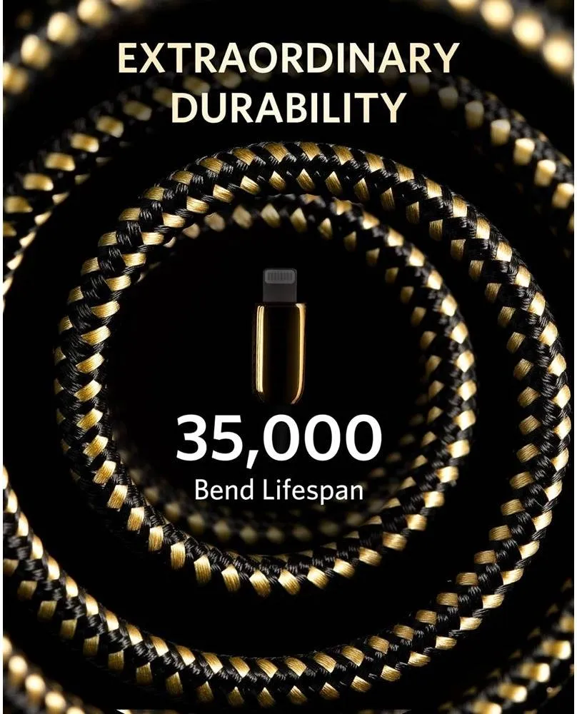 Anker PowerLine+ III 24K Gold USB-C to Lightning Cable A8843HB1