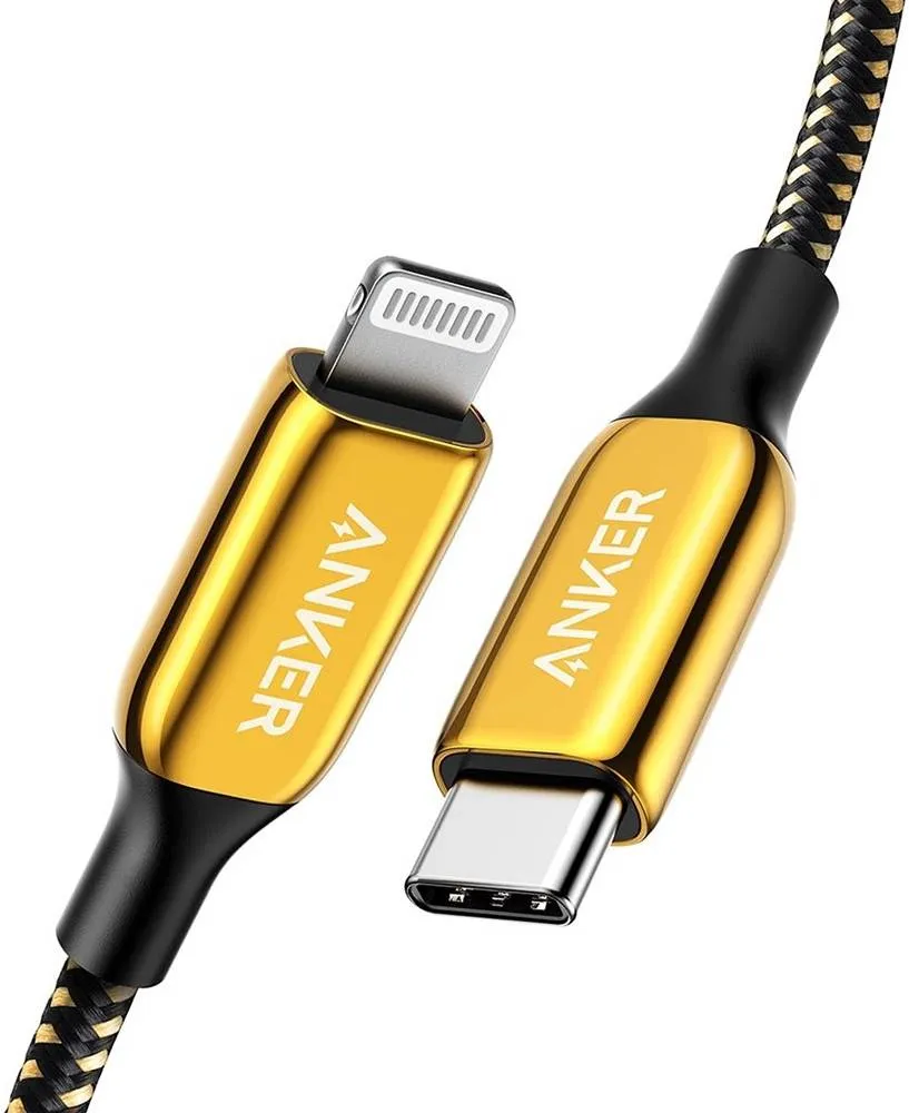 Anker PowerLine+ III 24K Gold USB-C to Lightning Cable A8843HB1