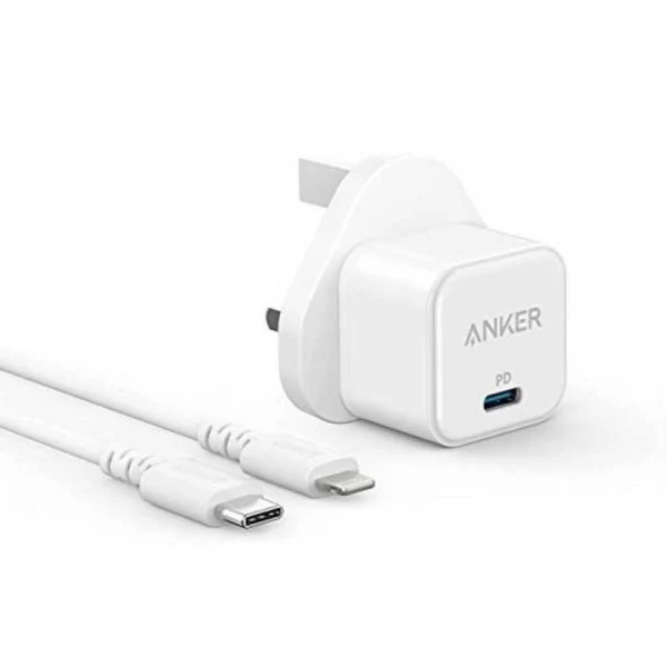 Anker PowerPort III 20W Cube Charger with Lightning Cable B2149K21