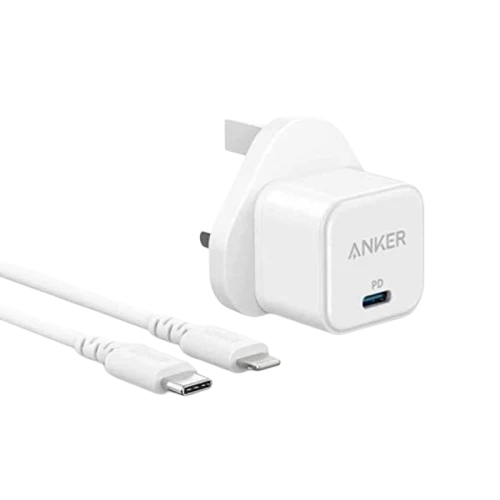 Anker PowerPort III 20W Cube Charger with Lightning Cable B2149K21