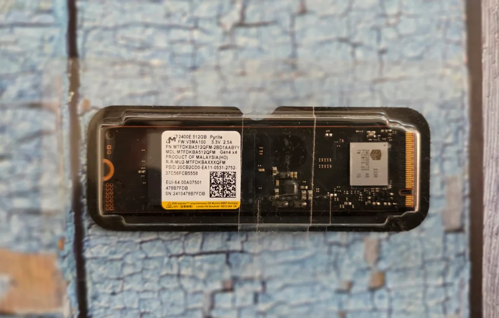 Micron 2400 512GB NVMe PCIe Gen4 M.2 SSD MTFDKBA512QFM-2BD1AABYY