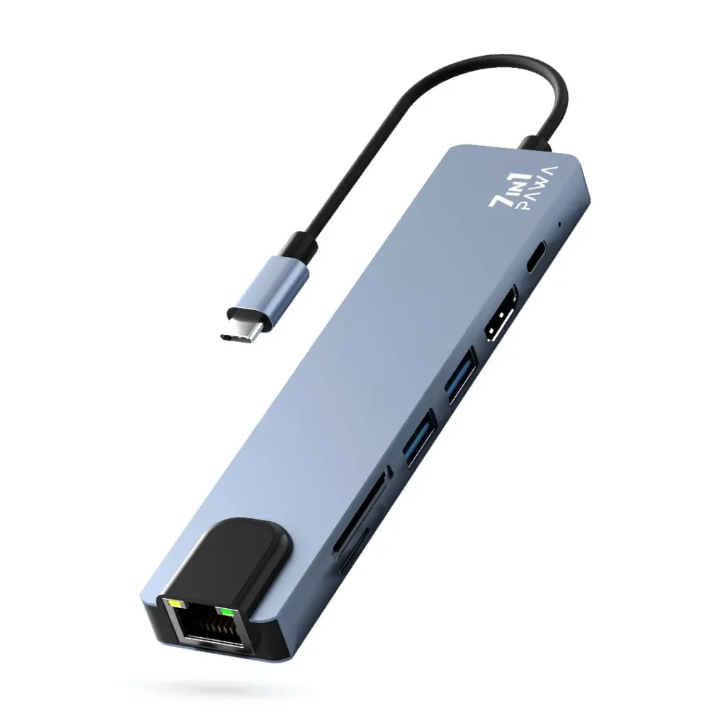 Pawa 7-in-1 USB-C Hub with 4K HDMI PW-TCHUB714